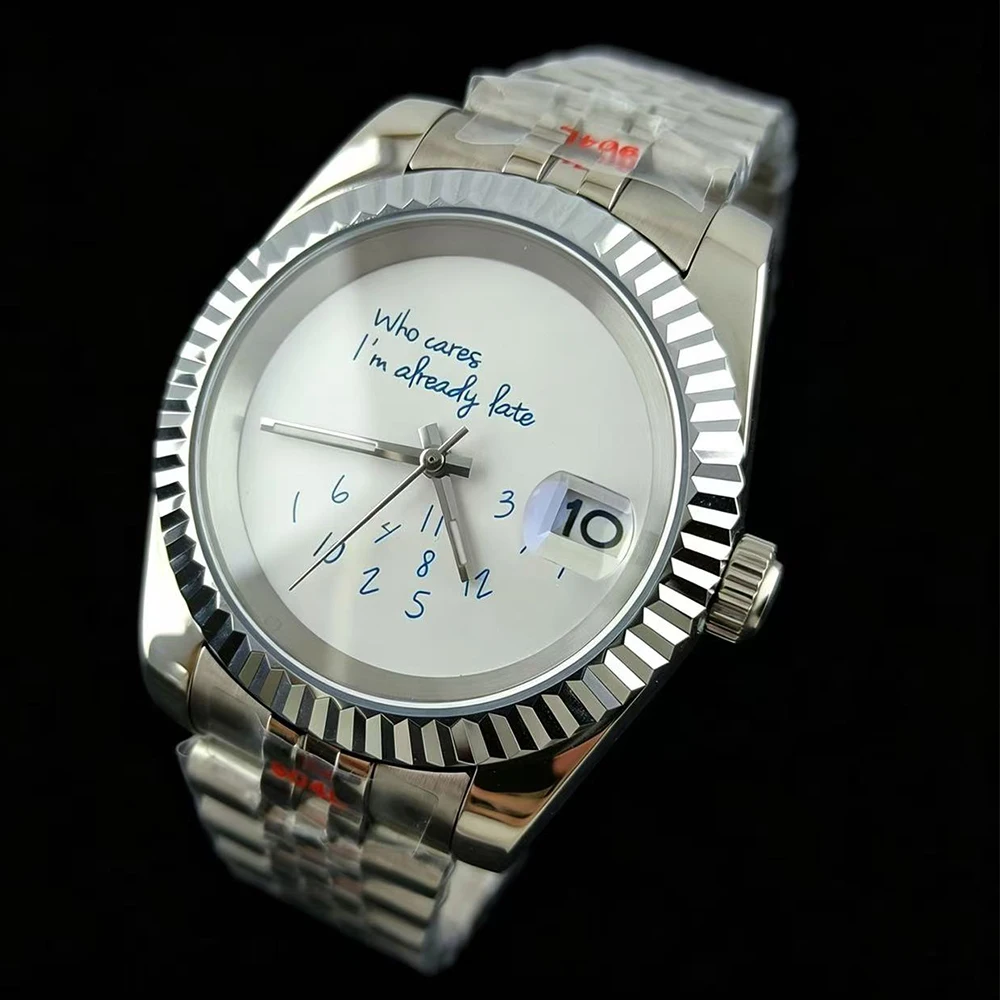 NH35 Watch 36mm/39mm Stainless Steel Men's Watch Sapphire Glass Watch Customized LOGO Suitable for NH35 Movement Watch