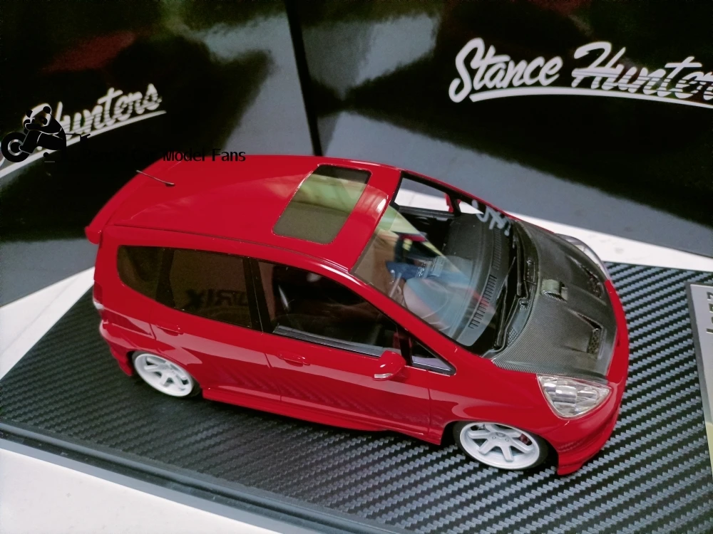 Stance Hunters 1 18 Unlimited Honda Fit Modified Car Model Mugen Honda Jazz Gift Furniture Collection