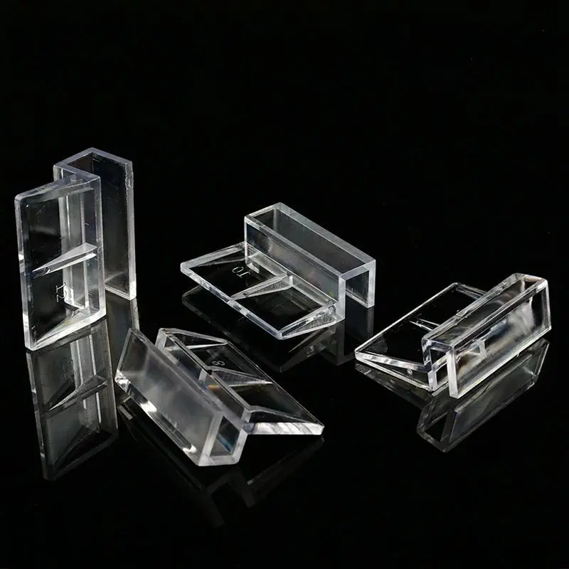 4Pcs/lot Fish Aquatic Pet Parts Aquarium Fish Tank Acrylic Clips Glass Cover Support Holders 6/8/10/12mm