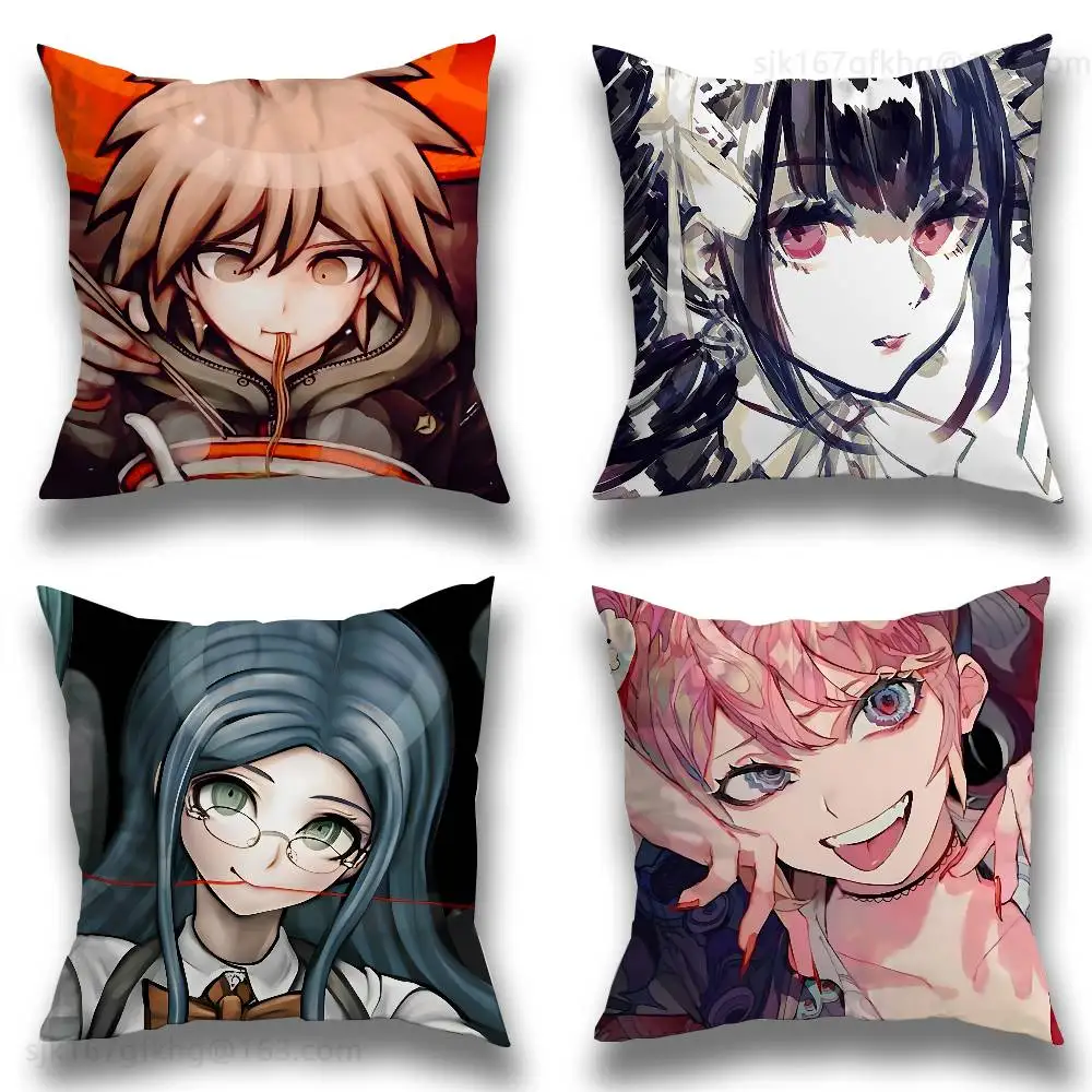 

Game D-Danganronpa Pillow Case Sofa Living Room Bedroom Headboard Backrest Cushion Square Cushion Nap Time