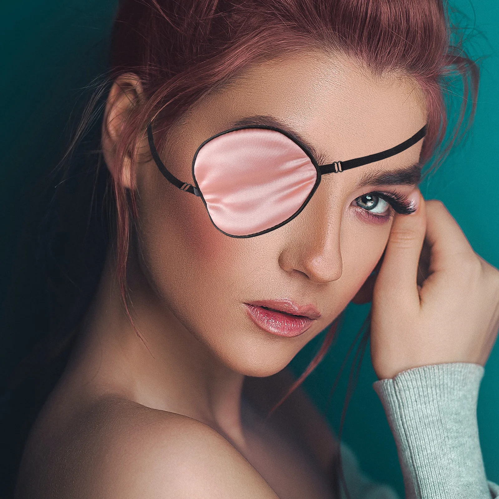 

2Pcs Single Eye Patch Portable Silk Cover 100% Breathable Reusable Compact Glasses Protector Amblyopia Training Outdoor