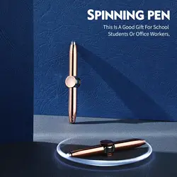 Ponta do dedo Rotating Luminous Pen, Spinning Pen com Luz LED, Multi-funcional, Ajuda Pensando, Caneta Esferográfica, Stress Relief Brinquedos