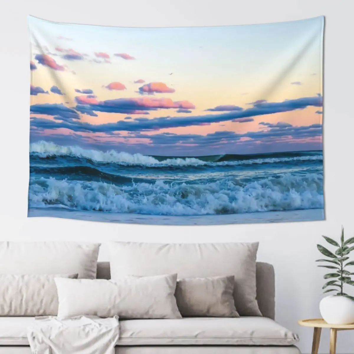 

Sunset Over the Atlantic Tapestry Decor For Bedroom Room Decor For Girls Room Decorations Aesthetic Tapestry