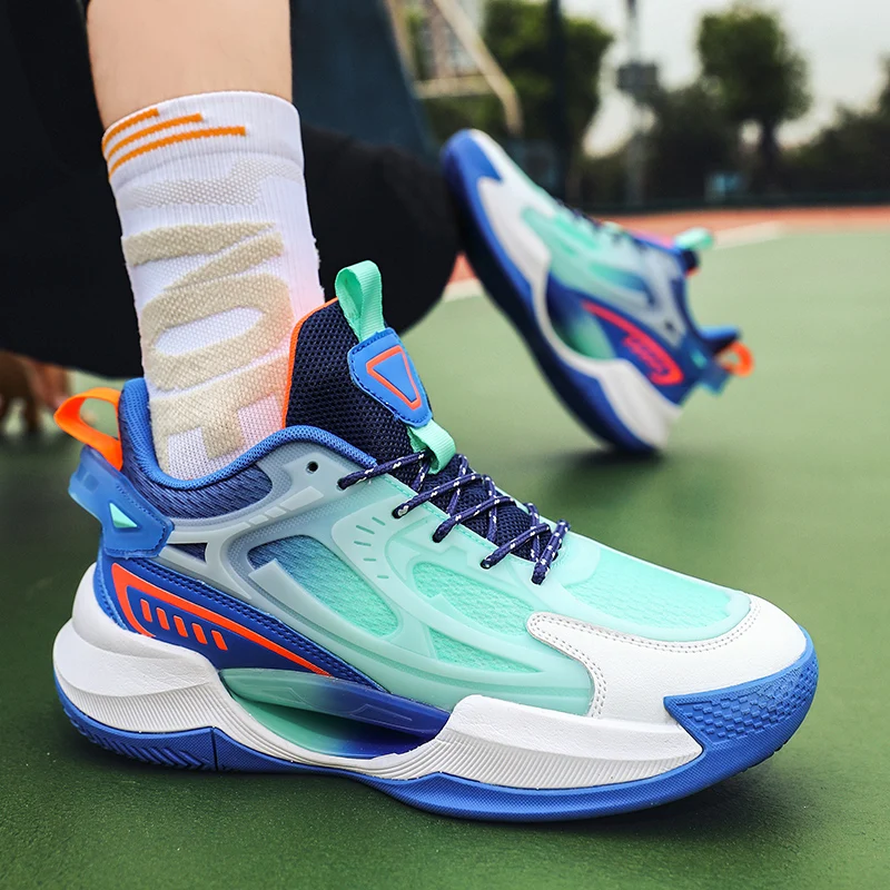 

High-quality Men's Basketball Shoes Women Kids Basket Boots Fashion Reflective Sneakers Men Sports Walking Shoes Male Footwear