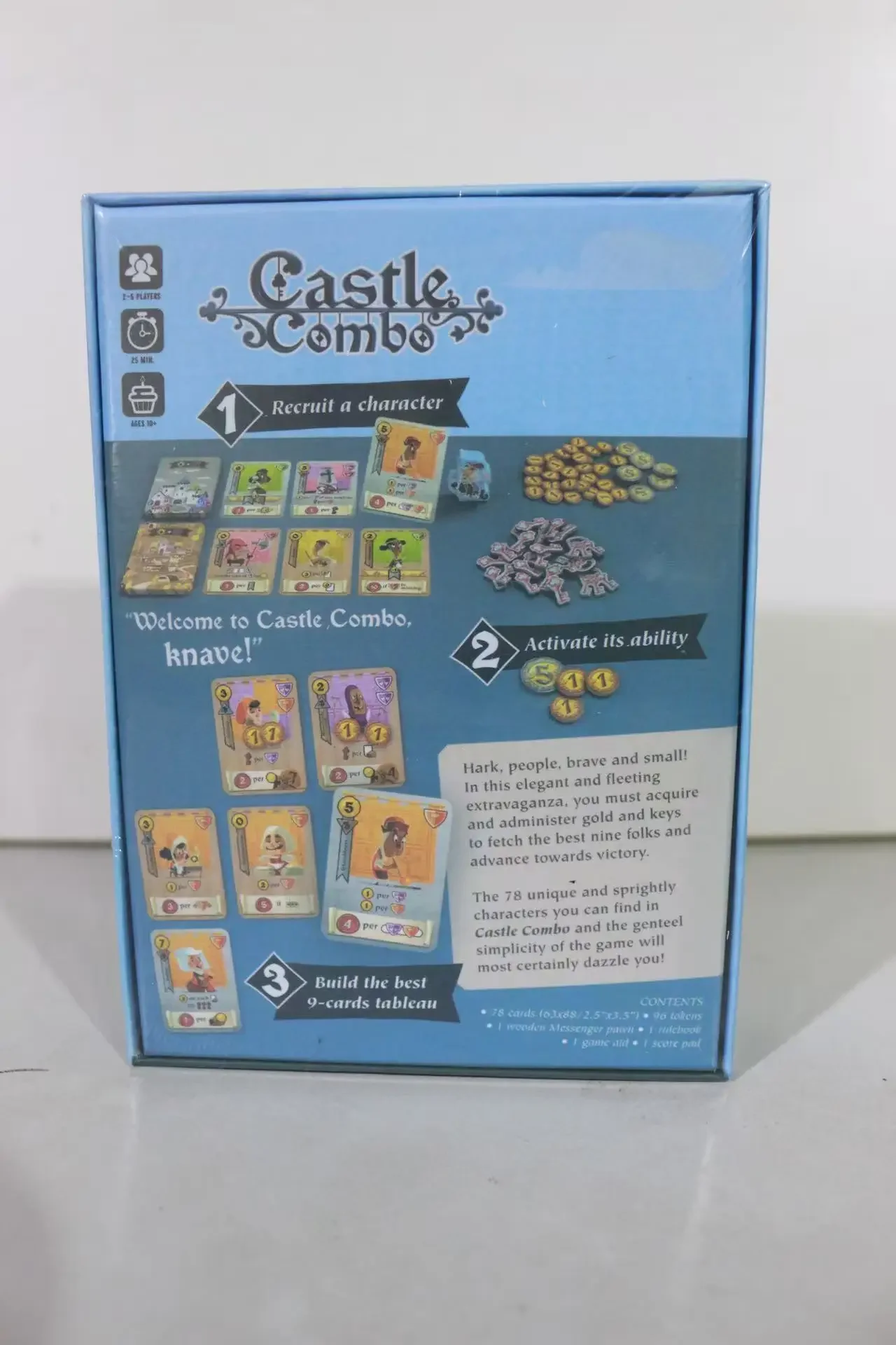 لعبة Castle Combo Board Game 2-5 لاعبين النسخة الإنجليزية لعبة استراتيجية للحفلات/الأسرة ألعاب بطاقة الألعاب