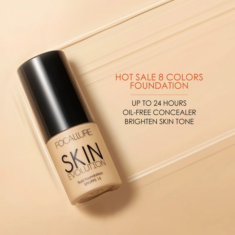 FOCALLURE Liquid Foundation Matte Moisturizing Long Lasting Oil Control Lightweight Waterproof Face Foundation Wholesale 30ml