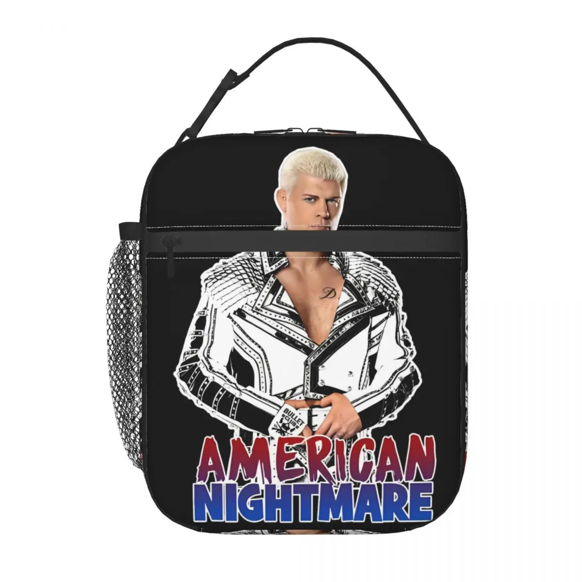 Refrigerador reutilizável lancheiras térmicas, American Nightmare Food Box, Cody Rhodes Bullet Club Acessórios, Tote de almoço isolado