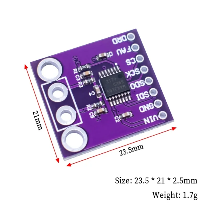 Imagem -02 - Conversor a d do Módulo Termopar Max31856 Interface Spi Alta Precisão para Medição de Temperatura do Arduino