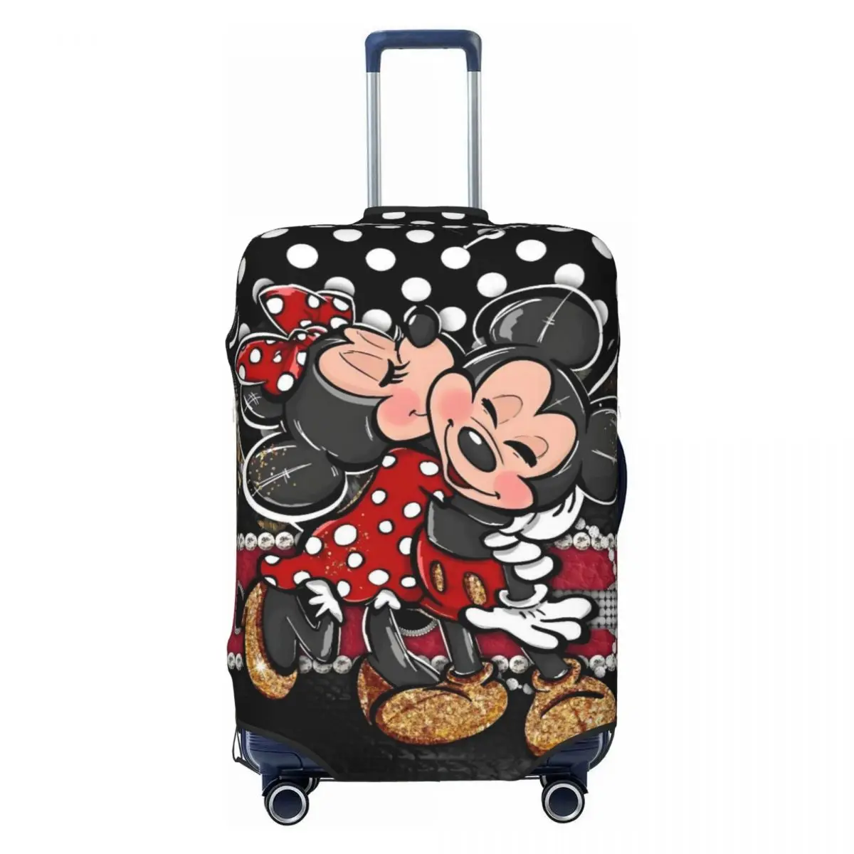 

Custom Minine Mouse Luggage Cover Funny Fashion Cartoon Cute Print Animation Suitcase Protector Covers Suit For 18-32 inch