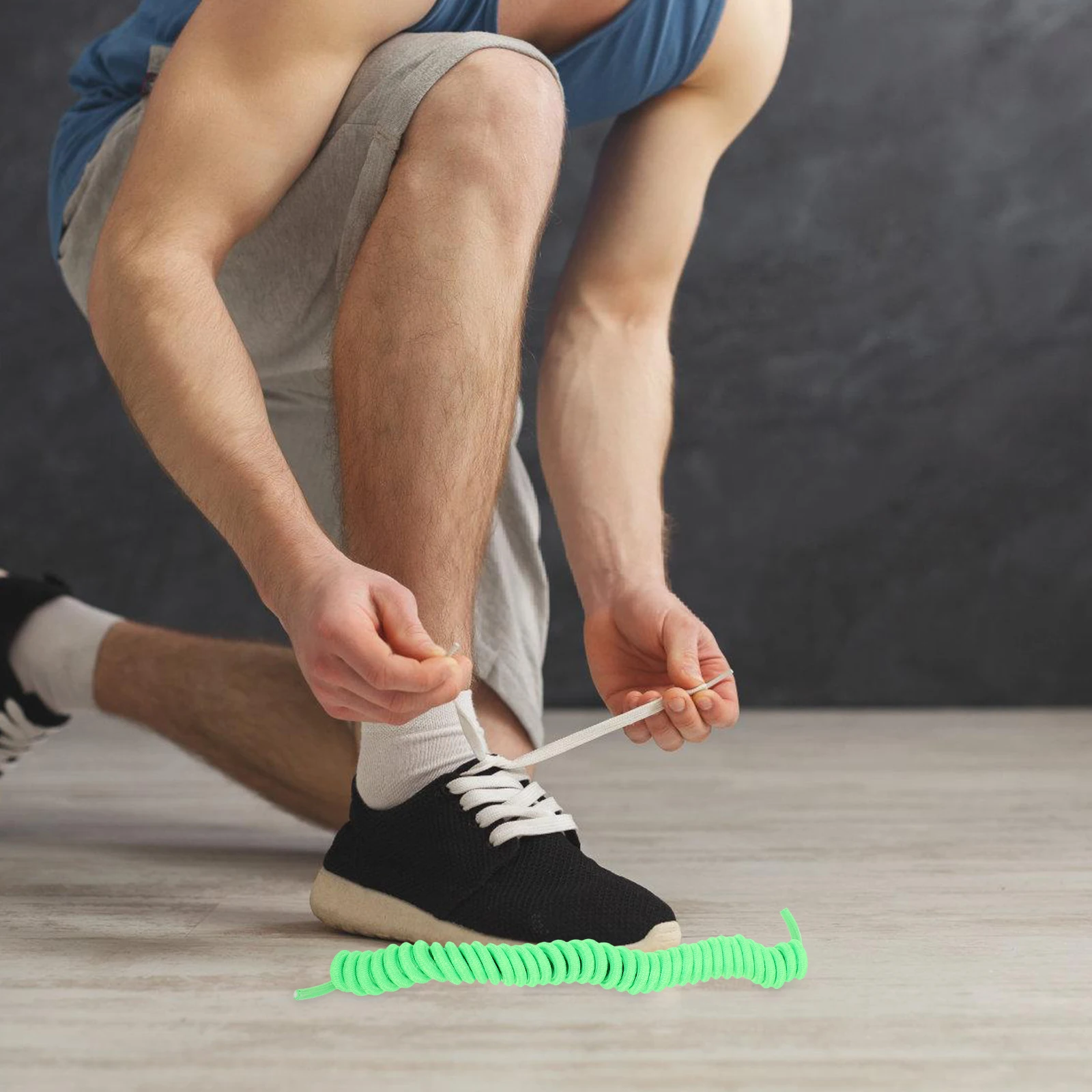 

2Pcs Elastic Shoelaces Curly Stretchy Shoe Straps Slip on Sneakers Replacement Shoe Laces Sneaker Laces