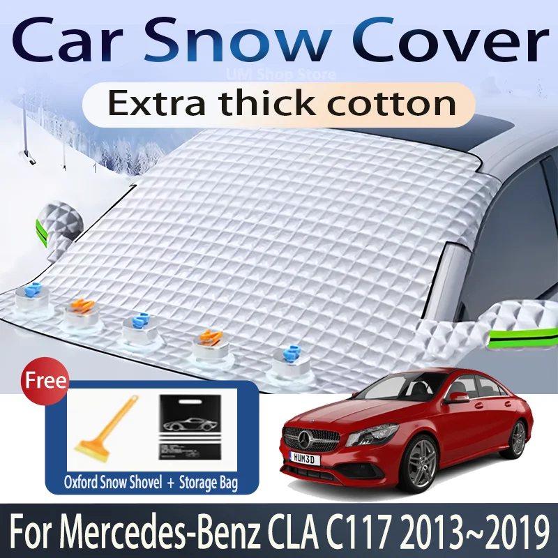 Car Cover For Mercedes-Benz CLA C117 2013~2019 Sport Front Windshield Snow Ice Shield Protector Window Shade Cover Accessories