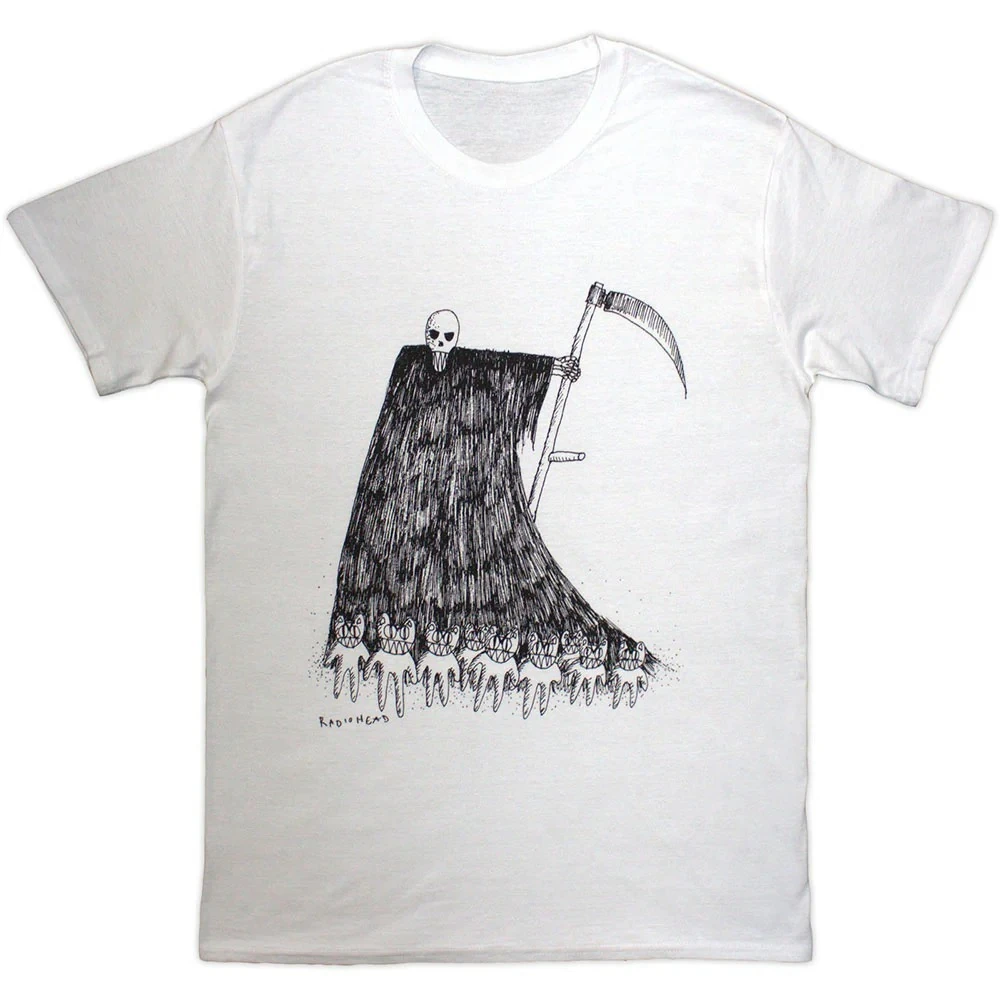 

Radiohead Trendy Clothing, Peripheral Pattern Printing Summer Luxury Brand Pure Cotton Men's and Women's T-shirts Short Sleeves