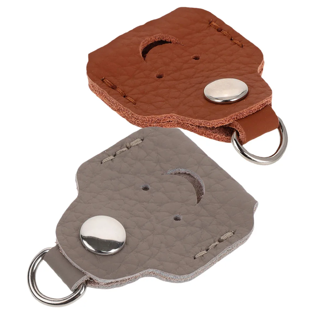 

2pcs Handmade Key Cover Case Durable Classic Key Sleeve Protector Vintage Holder Cowhide Wrapper House Door Electric