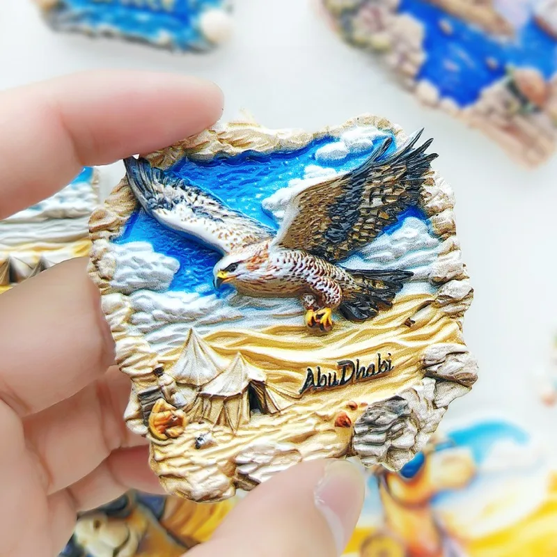 The United Arab Emirates Fridge Magnets Middle East Souvenirs Abu Dhabi Fridge Stickers Home Decoration Wedding Gifts