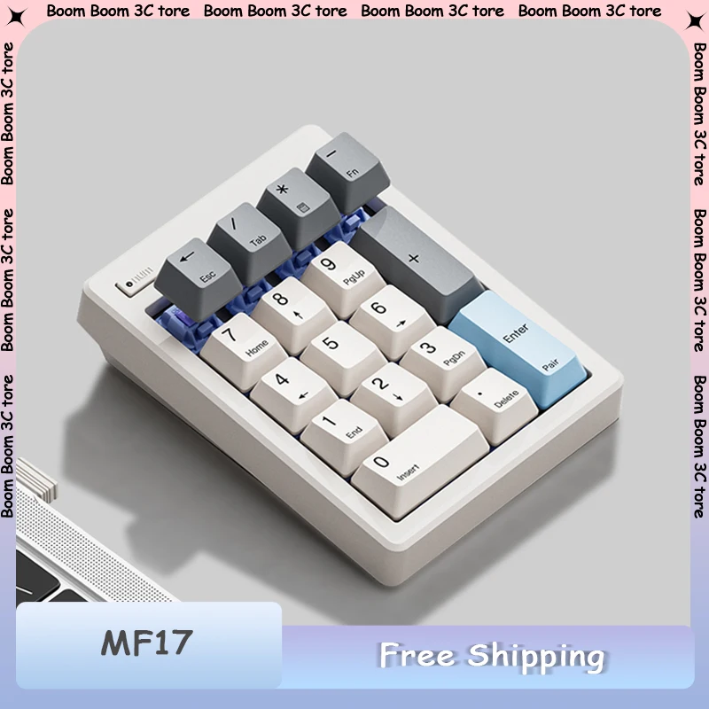 

Magic Force MF17 Numeric Keyboard Dual Mode 2.4G Wireless Bluetooth Gasket Custom Hot-Swap Office Mechanical Numeric Keypad Gift