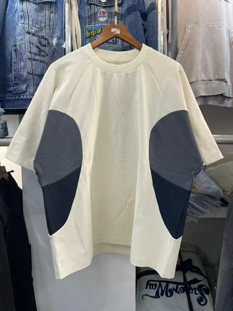 

American Sle Loose Fit ort Sve T-irt ex Casual Streetwear Hip Hop Letter Print Summer Top for Men And Women