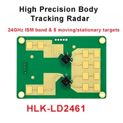 Hi-Link Free Ship HLK-LD2461 Radar 2T4R Millimeter Wave High Performance Human Perception Trajectory Tracking Radar Module Body