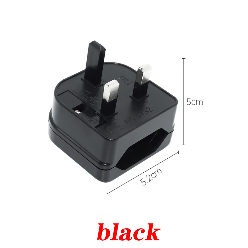 10pcs  European EU 2 Pin to UK 3Pin Power Socket Travel Plug Adapter Converter  ﻿