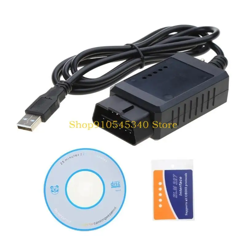 U2JA CAR Auto OBD2 أداة تشخيصية ELM 327 USB قارئ رمز CAN/MS يمكن التبديل مع التبديل لإخفاء CH340T السيارة