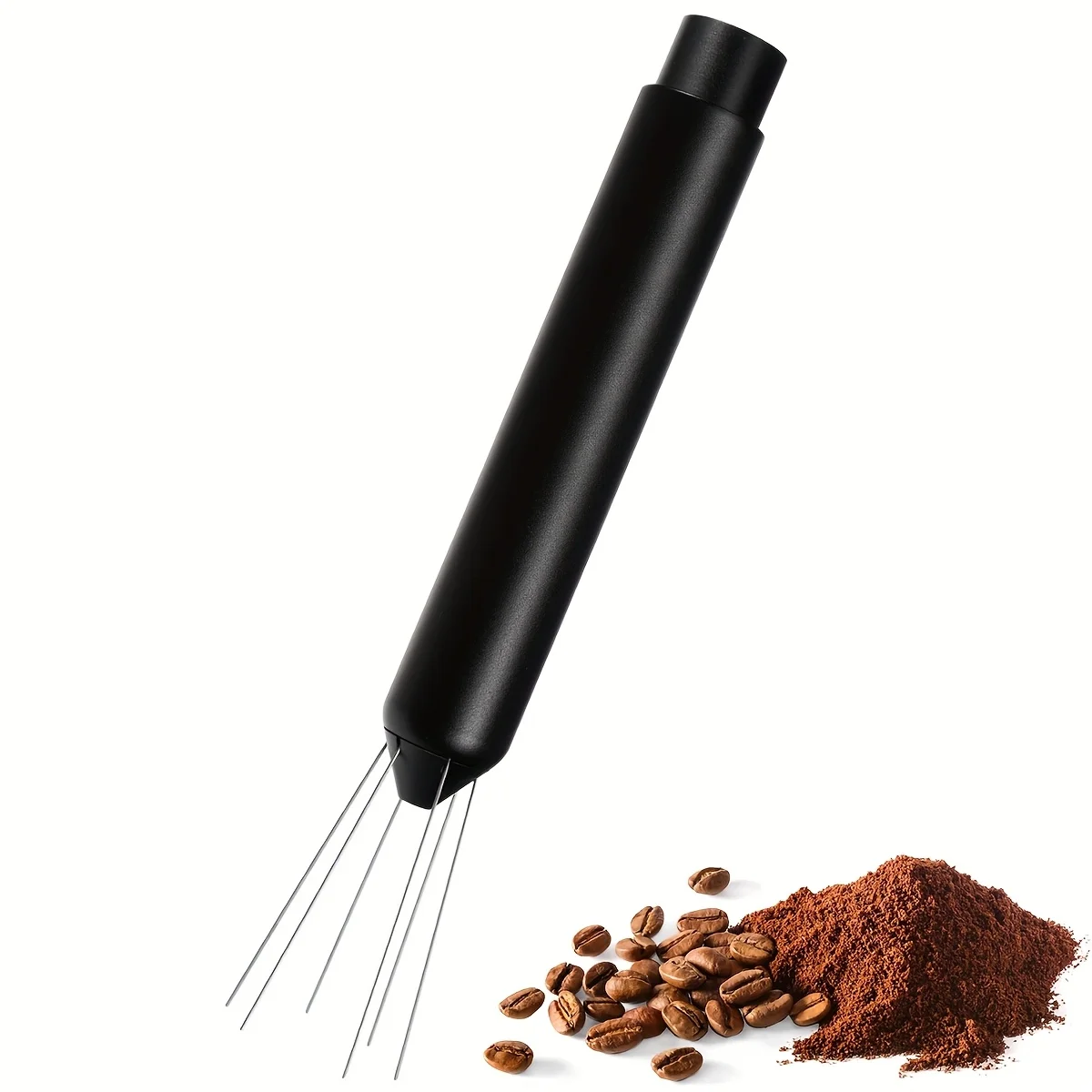 Herramienta de distribución de café expreso WDT, herramienta agitadora para elaboración de precisión de grado Barista, manipulación con aguja retráctil de acero inoxidable