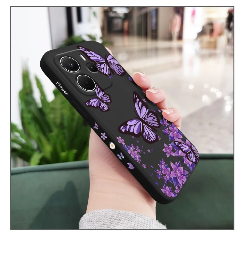 Verträumte Schmetterling Handyhülle für Xiaomi Redmi Note 14 13 12 12S 11 11S 10 10S Pro Plus 15 15C 14C 4G 5G Silikonhülle – Detail 9