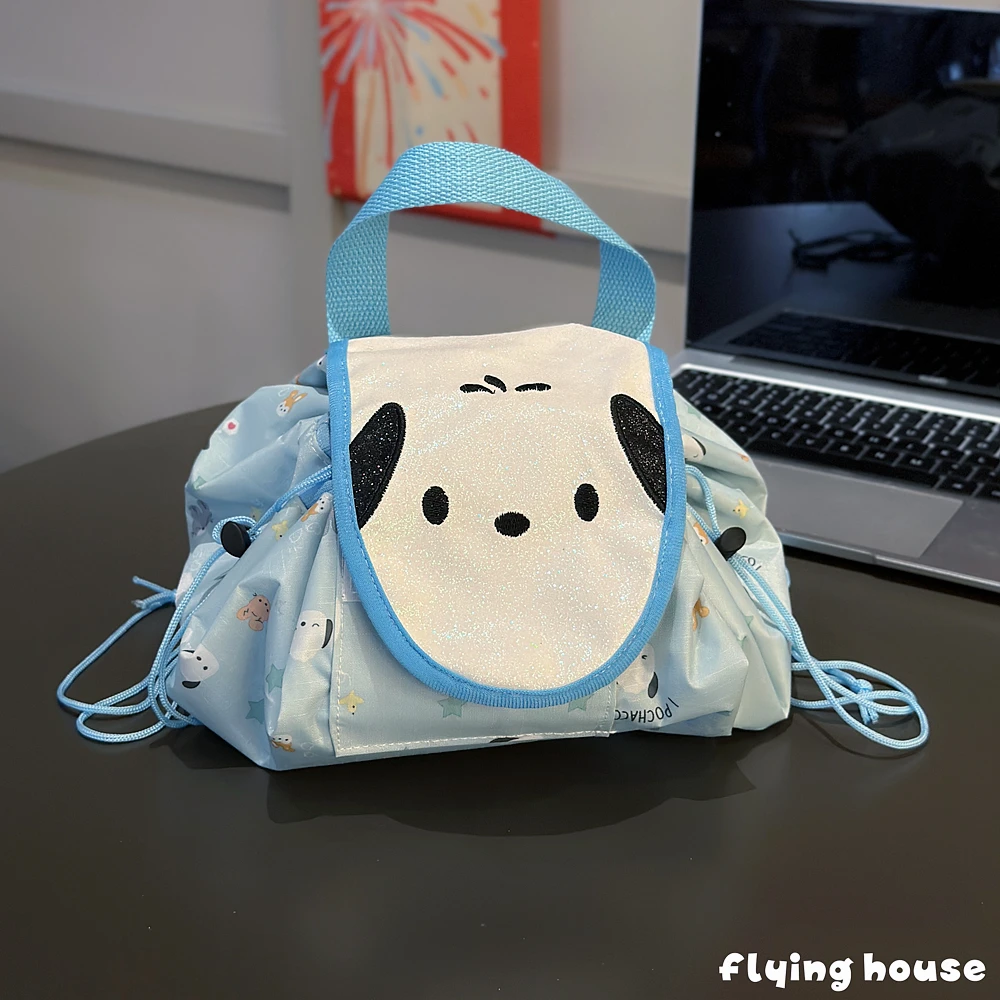 Cartoon Sanrio Kuromi Pom Pom Purin Hello Kitty Opbergtas met trekkoord Draagbare opbergtas met grote capaciteit