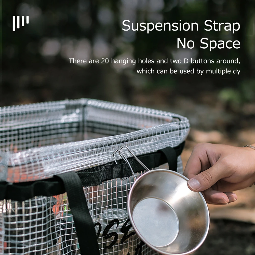 Portable Camping Storage Box Large Capacity Storage Box Container Multi-purpose Outdoor Camping Storage Box Fishing Gear Storage