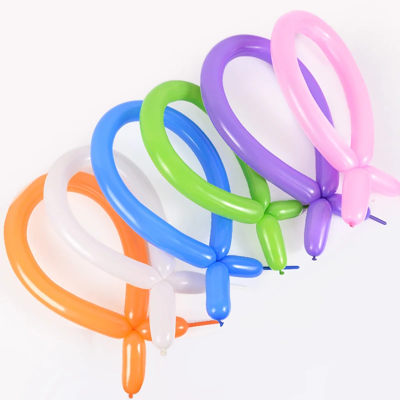 50 stücke Magie Verdickte Lange Streifen Ballon Twist Latex Ballons Form Kindertag Geburtstag Party Hochzeit Dekorationen – Detail 7