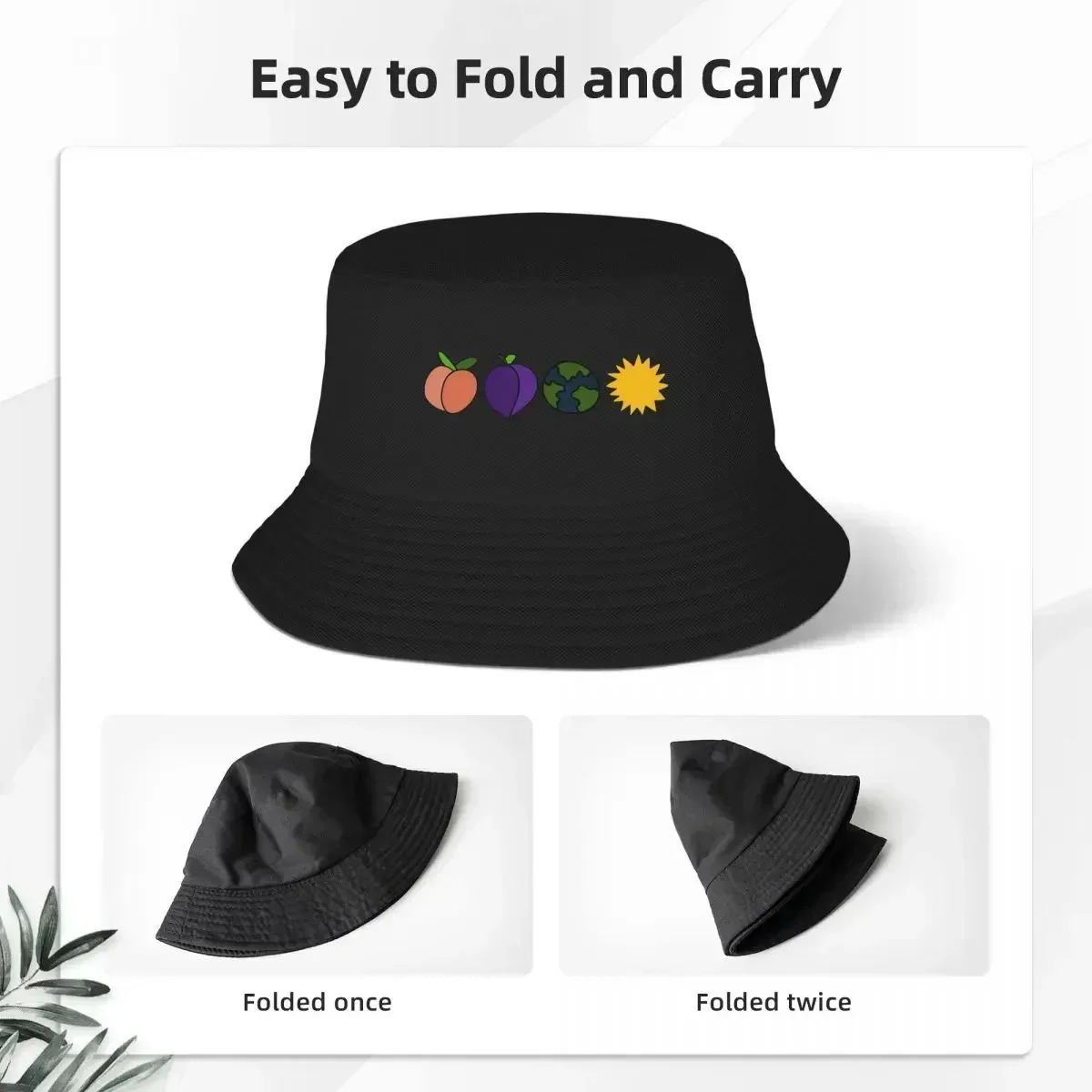 2026 The Front Bottoms Peach Bucket Hats Panama For Kids Bob Hats Reversible Fisherman Hats Summer Beach Fishing Unisex Caps