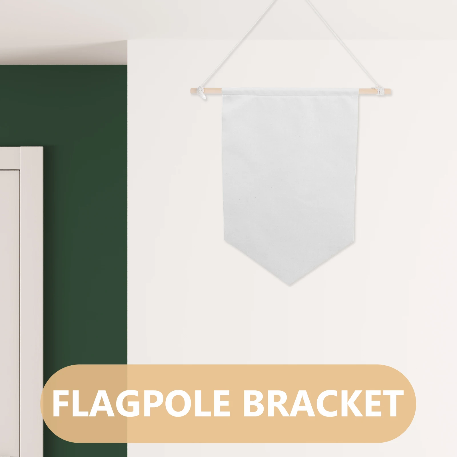 2 قطعة أقطاب راية الحديقة الخشبية 36 سنتيمتر واسعة قوية في الهواء الطلق العلم الشماعات جدار عرض قابل للتعديل قوس ساحة معلقة القطب