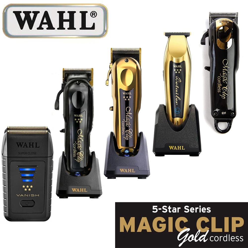 

Профессиональная машинка для стрижки волос Wahl Vapor 8148 Magic Clip Senior Barber, беспроводная машинка для стрижки волос, триммер для волос и бритва с фольгой для парикмахеров и стилистов