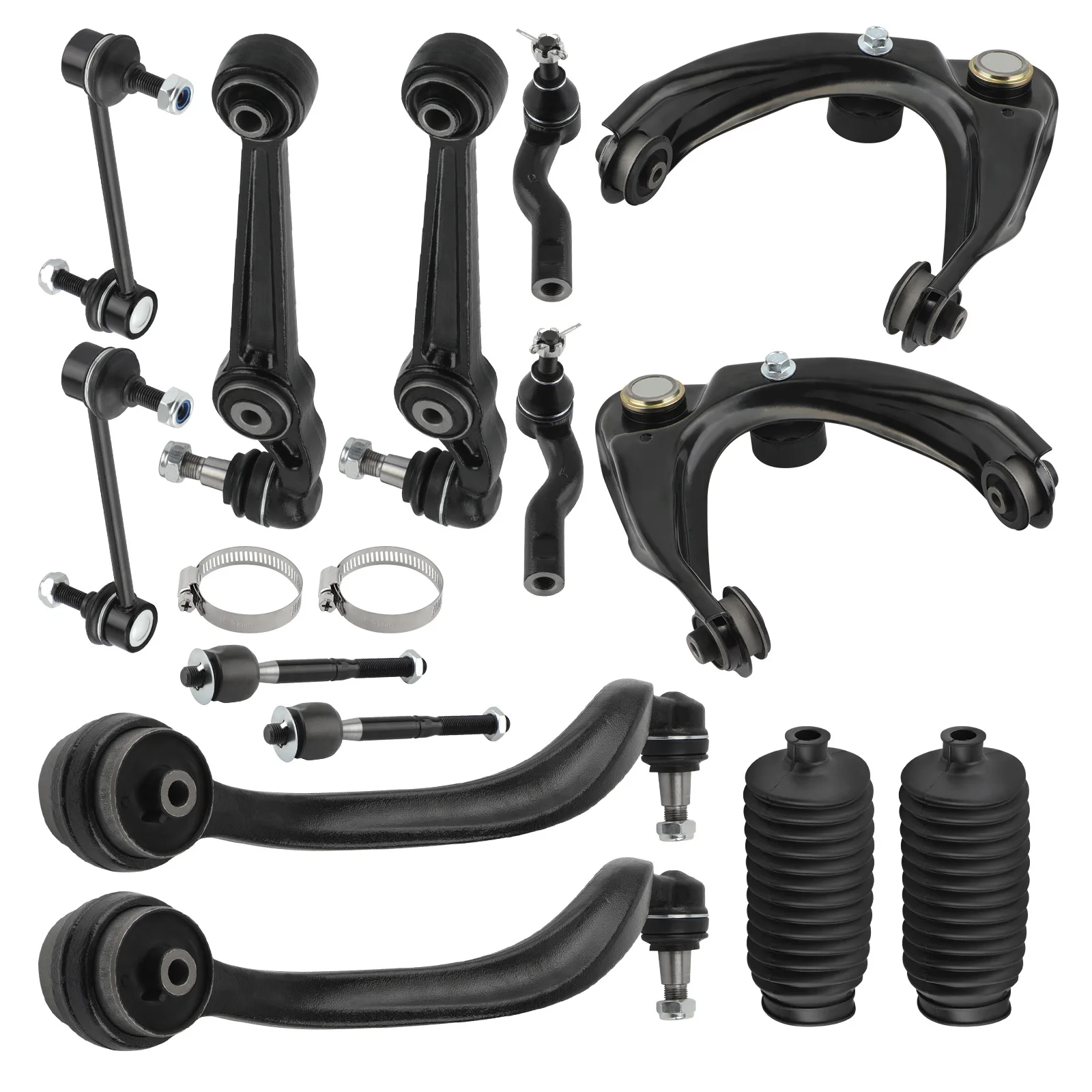 

Front Upper & Lower Control Arm Tie Rods Sway Bar For Ford Fusion Mkz 2011-2012