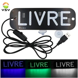 YSY 1pcs LIVRE LED SIGNAL BEACON Taxi Panel car light Signal Light Windscreen Cab indicator inside Lamp Windshield Lamp 5V