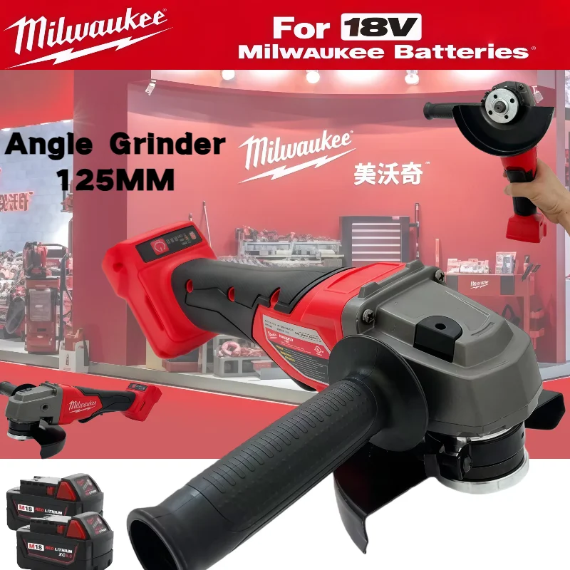

Milwaukee 125mm Angle Grinder Brushless For Milwaukee 18V Battery Cutting Polishing Grinding Machine Variable Speed Power Tools
