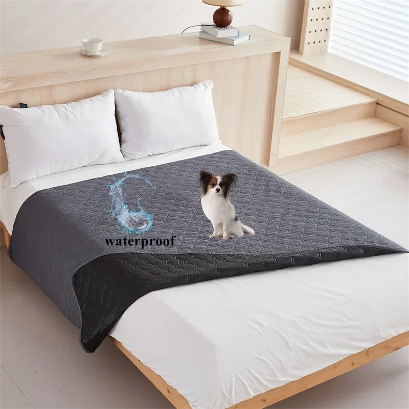 Pets Bedroom Mattress Protector Kids Pet Dog Cat Pad Washable Reusable King Size Bed Sheet Cover Bedspread Pads Mat Case 방수침대커버