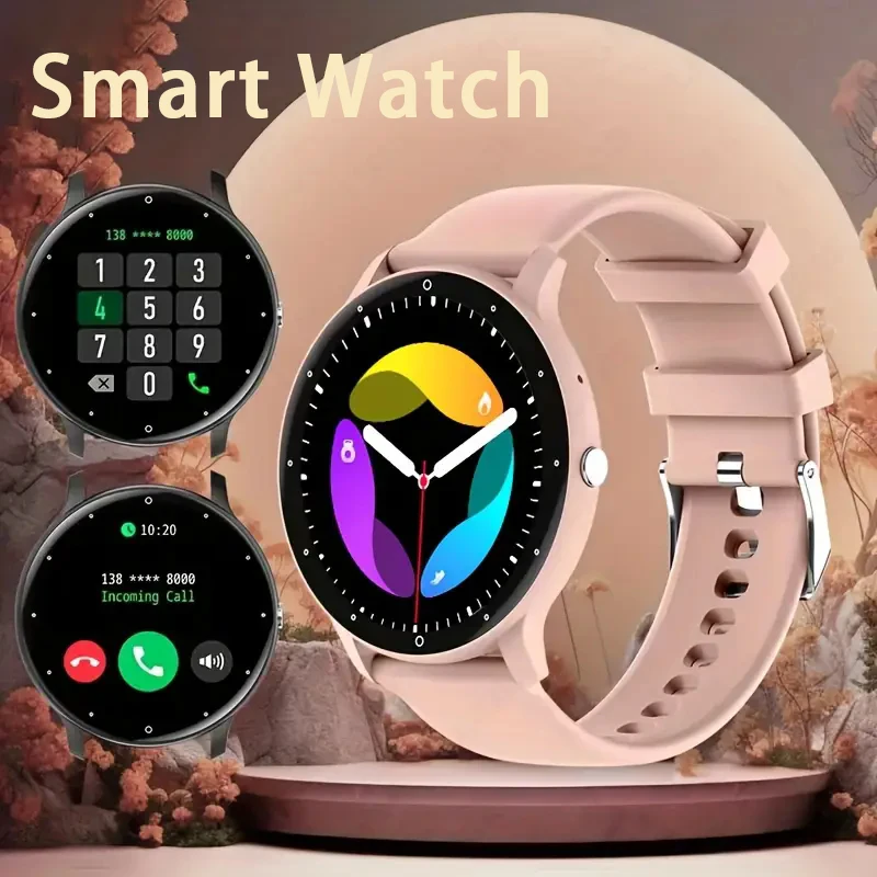 الأصلي BOALZETD مصنع ZL02 SmartWatch النساء الرجال كامل شاشة تعمل باللمس بلوتوث دعوة مقاوم للماء لتحديد المواقع الرياضة جهاز تعقب للياقة البدنية ساعة