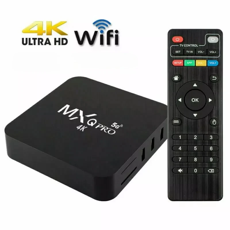 

2024 MXQ Pro Android10 Smart TV Box Global Version 4K HDR10 Streaming Media Player Home Theater 2.4G WIFI Set-top Box