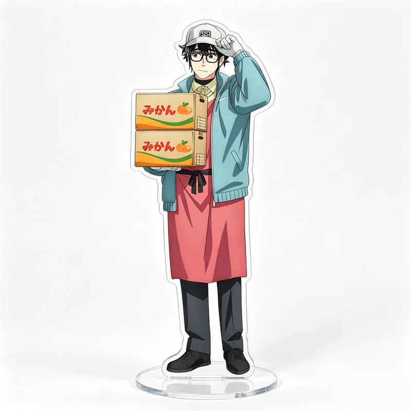 Smoking Behind The Supermarket with You Sasaki Yamada Anime Acrylic Cartoon Figure Display Stand Model Plate Keychain Jewelry view 3