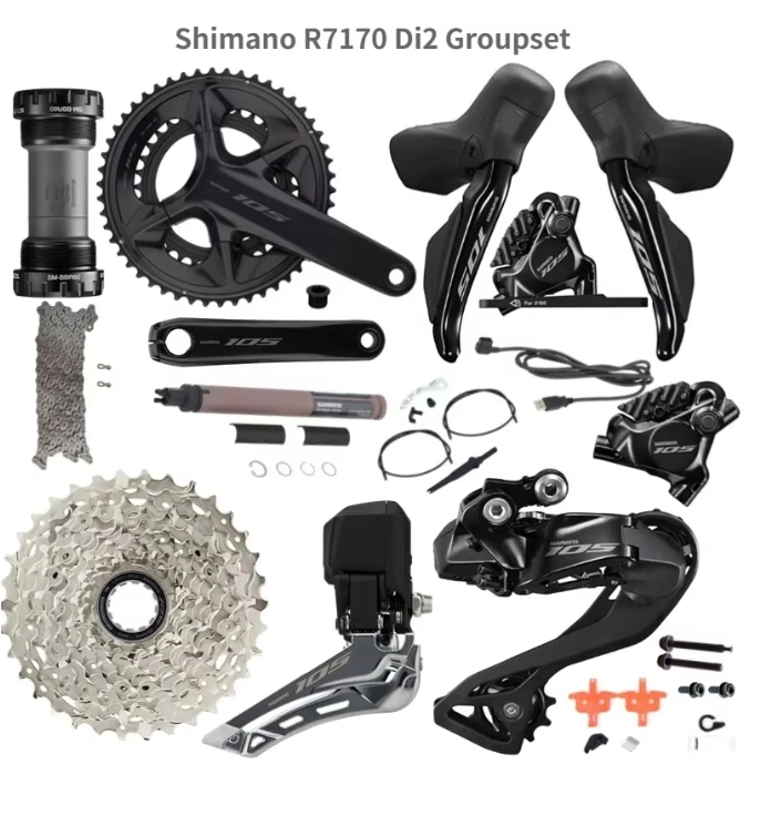 

shimano 105 Di2 R7170 2x12 Speed Groupset Road Disc Brake Groupset