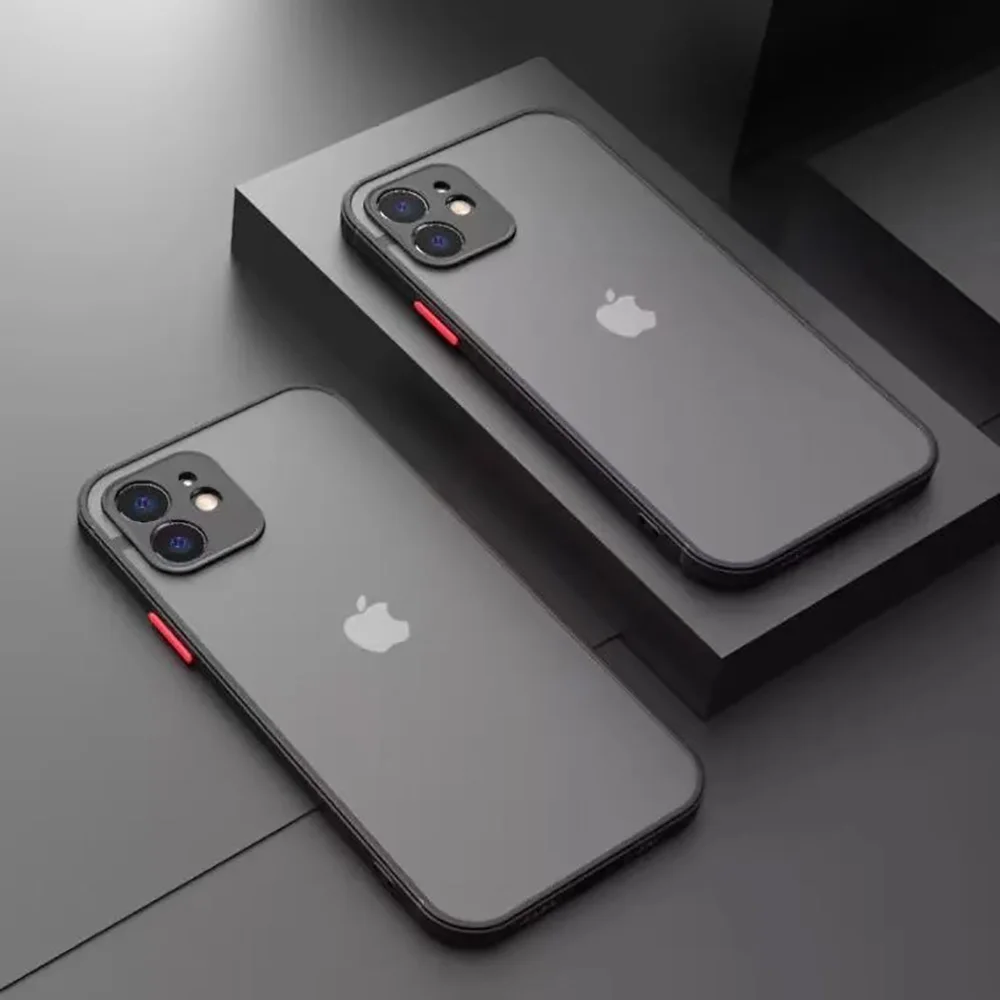 Hartplastik-Matt-Handyhülle für iPhone 17 Pro Max 18 16 13 15 14 11 12 7 8 Plus X Xs XR SE 17Promax 16promax Stoßfeste Hülle