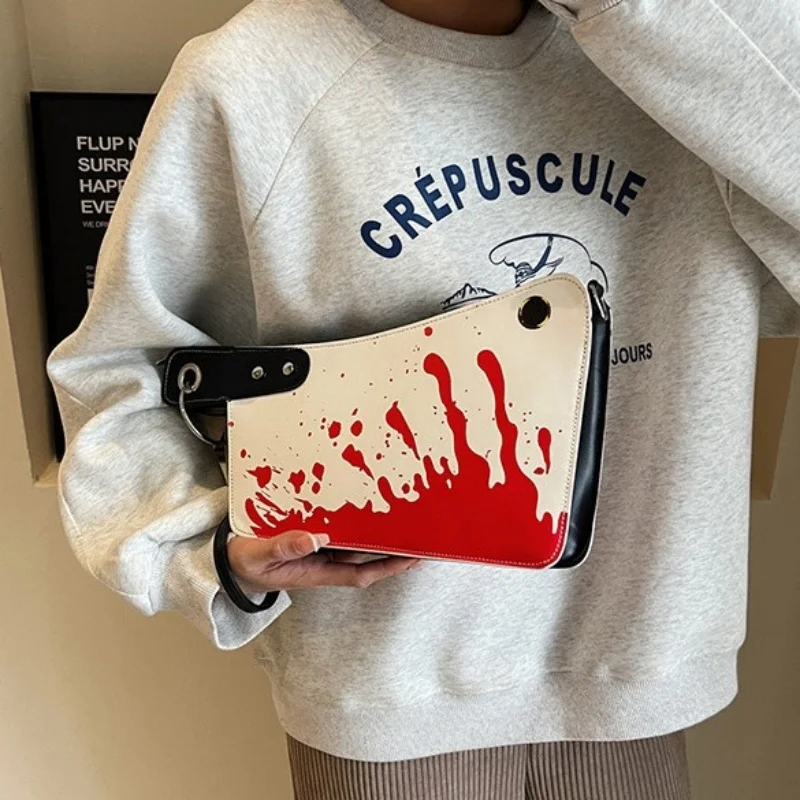 Small Purses And Handbags For Women Unique And Fun Design Leather Crossbody Shoulder Bag Knife Shaped Top Handle Bags Purse view 3