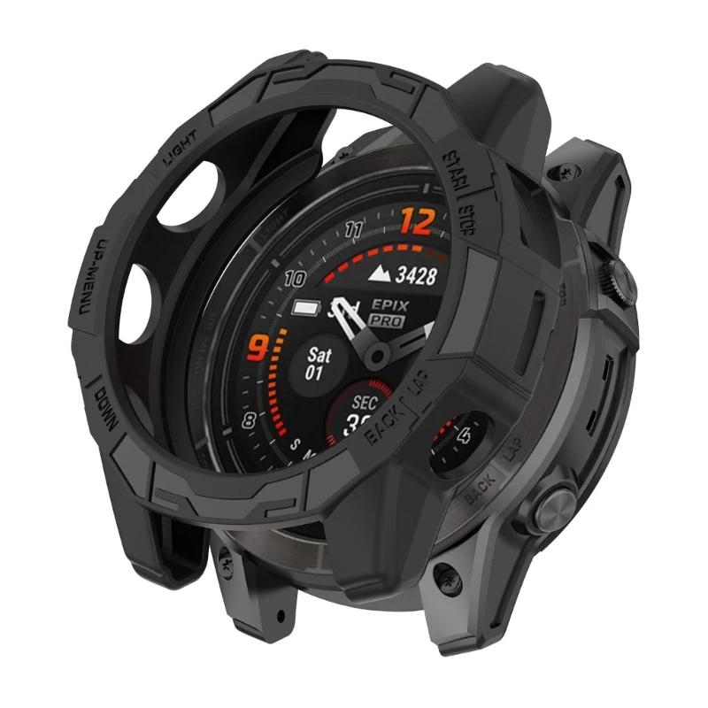 プロテクターケースバンパーシェル保護カバー傷つきにくいハウジングスキンガーミン EPIX プロ 42 ミリメートルフェニックス 7S プロスマートウォッチ