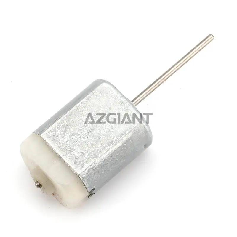 10 قطعة طول المحور 66.8 مللي متر 12 فولت موتور تيار مستمر فرشاة الكربون النحاس مقشر سبائك الألومنيوم البلاستيك الغطاء الخلفي أبيض جديد #3