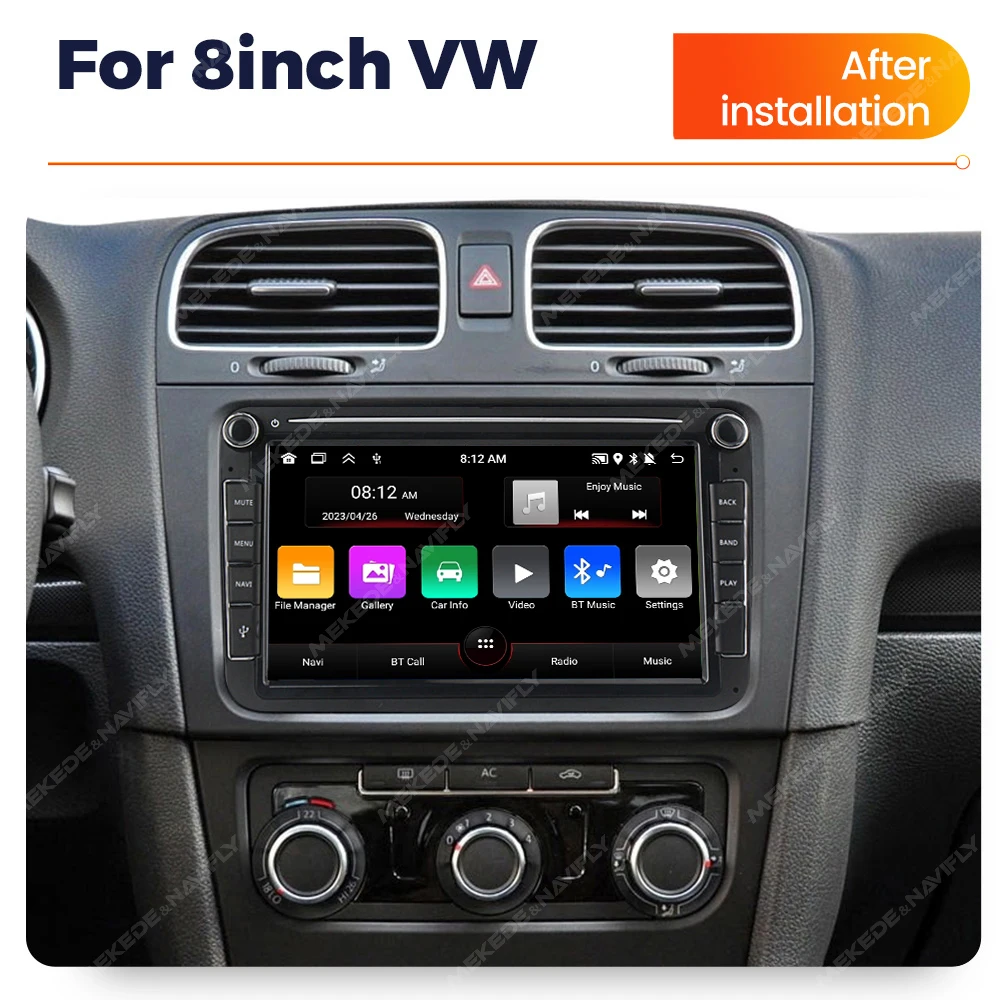 For VW Volkswagen Tiguan Transporter Multivan T5 T6 Radio Multimedia Android 2Din Car Radio Stereo Player Navigation Carplay BT