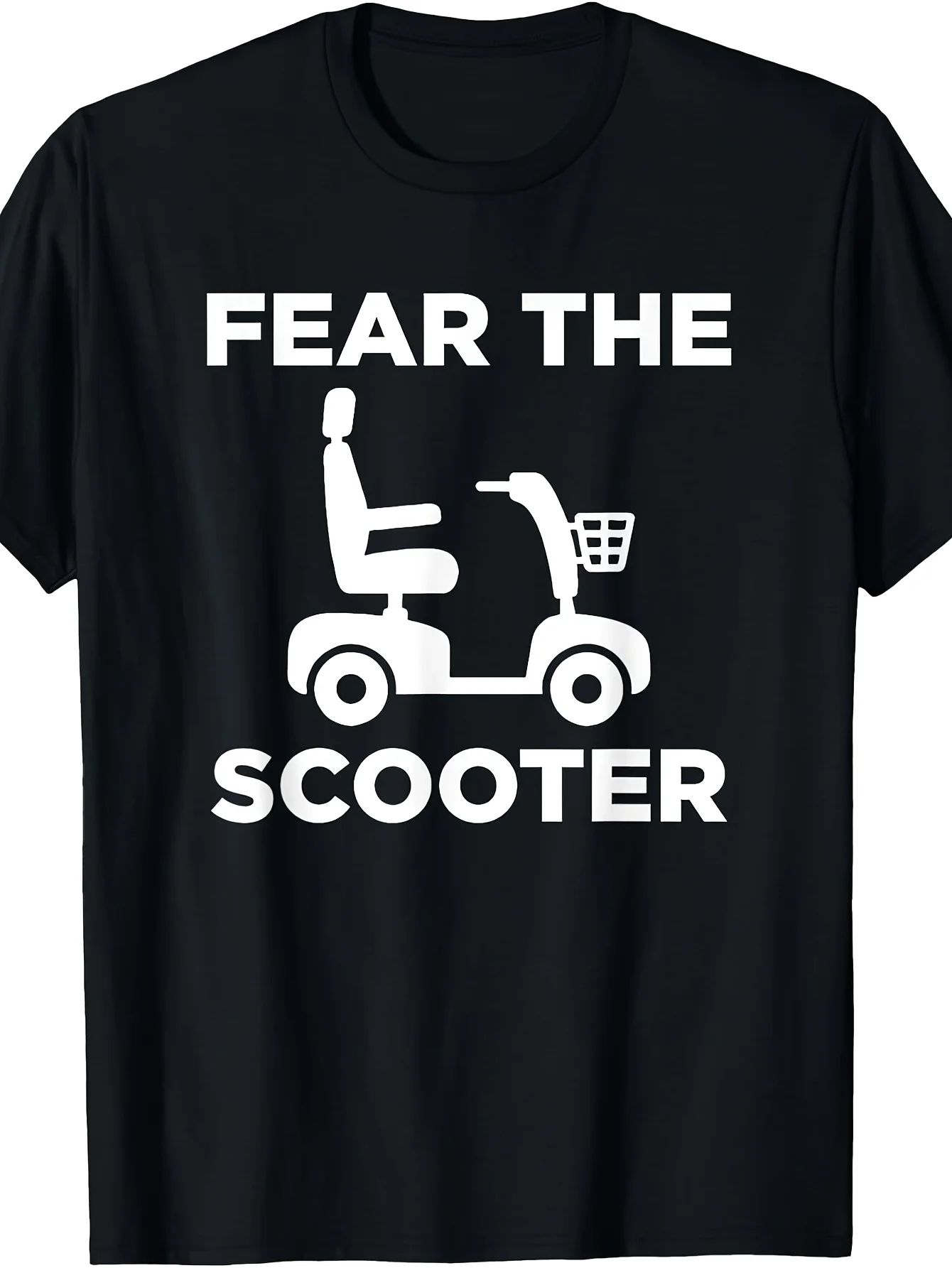 Funny Graphic T-Shirt Compatible With- Heavyweight 180gsm Wheelchair Scooter Design- Disability Awareness Apparel Men Women- Casual Streetwear Scooter, Year-Round Wear, Digital Print Round Neck Tee Valentines