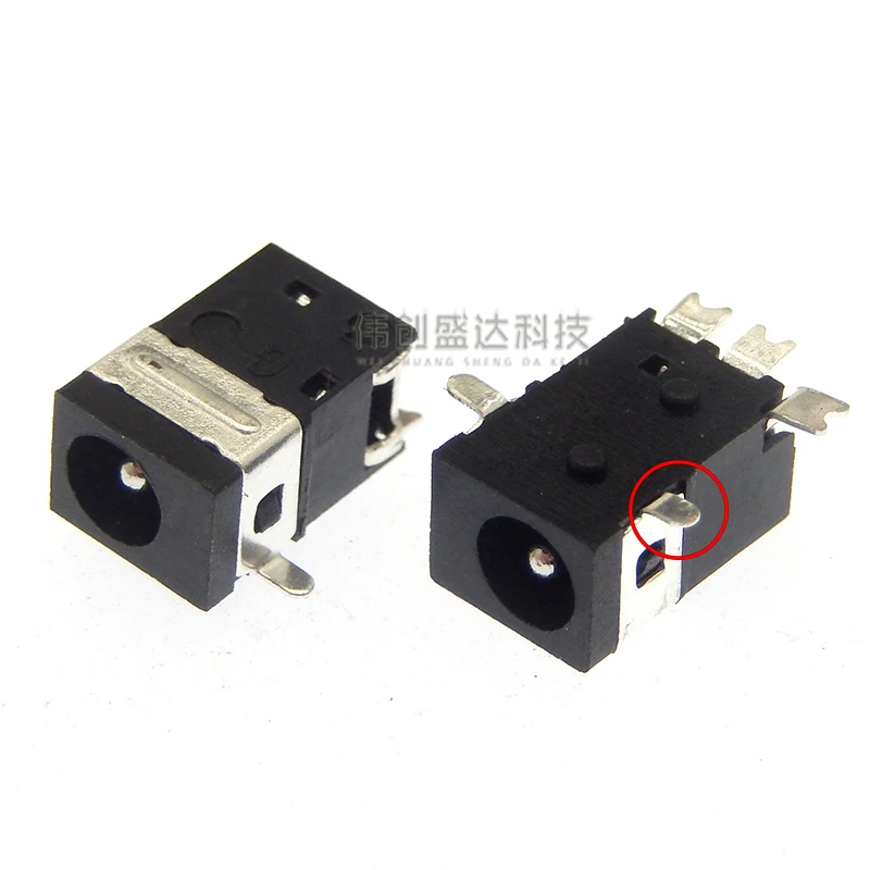 10PCS DC-045A DC Power Jack Male Plug Pin1.3*3.5mm Female DC Power Connector SMD PCB Mounting For Notebook Tablet