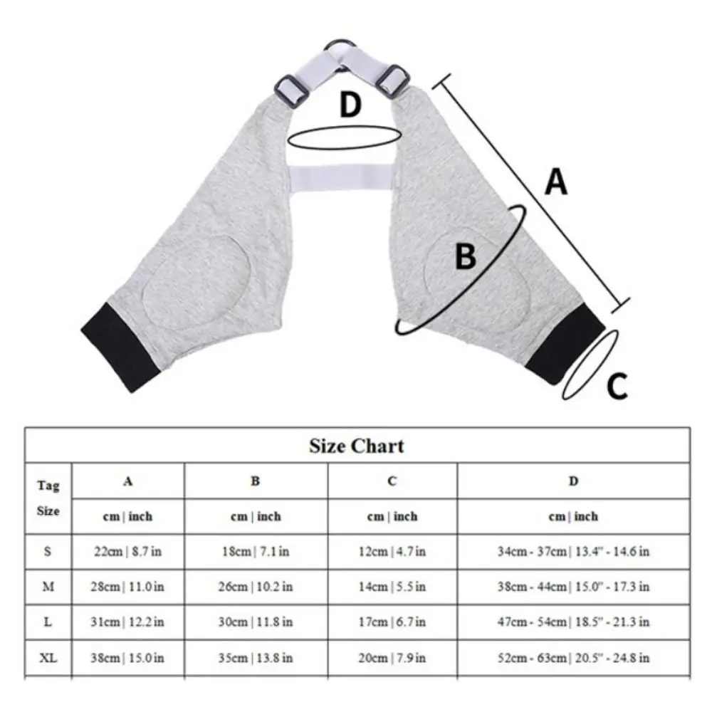 Practical Breathable Dog Recovery Sleeve Adjustable Soft Puppy Elbow Wrap Cotton Anti-lick Dog Knee Pads For Dog Front Leg