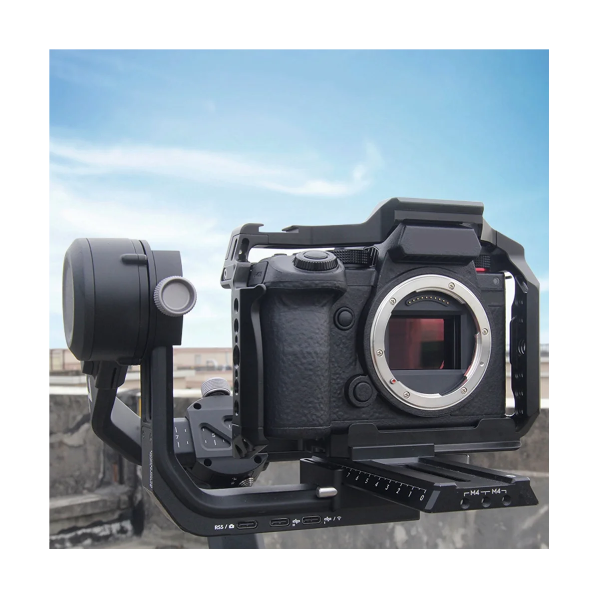 حامل كاميرا S5 II S5 IIX هيكل قفصي الشكل للكاميرا الرقمية S5 II/S5 IIX لوحة الإصدار السريع