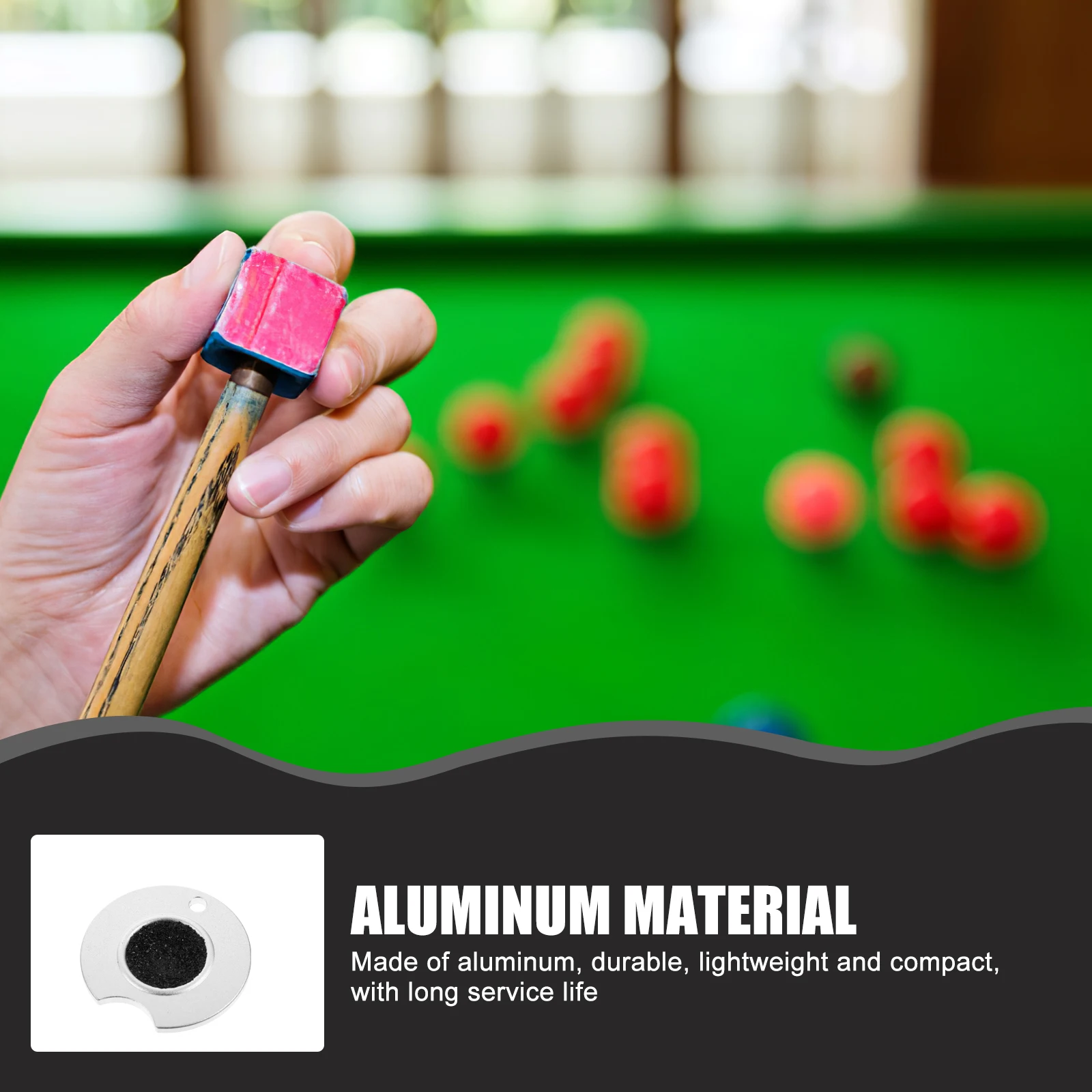 

Aluminum Pool Tip Shaper Calibration Tools for Billiards Mushroom Head Billiards Shaper Accessories Premium Material Long