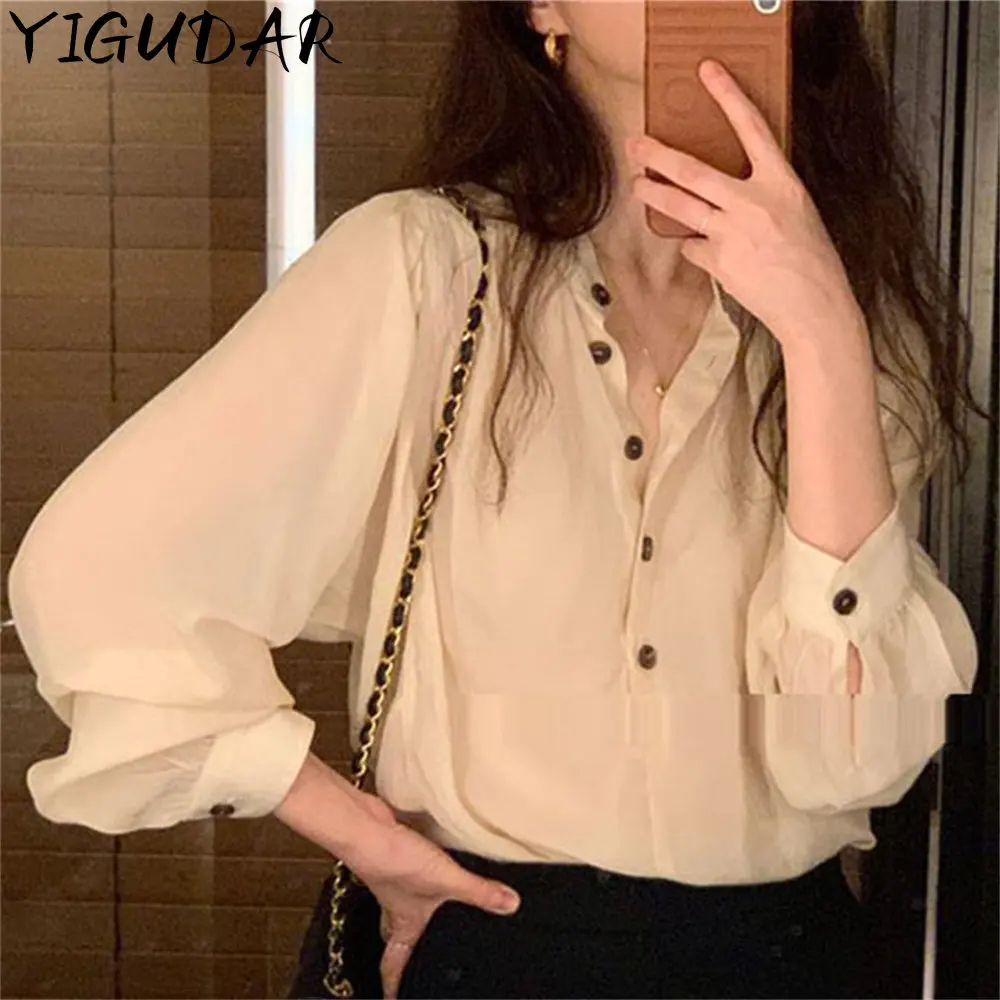 

Элегантная летняя блузка, женские блузки, шифоновая женская рубашка, рубашки с длинным рукавом, уличная одежда, офисные женские топы с принтом сердец, женское тело